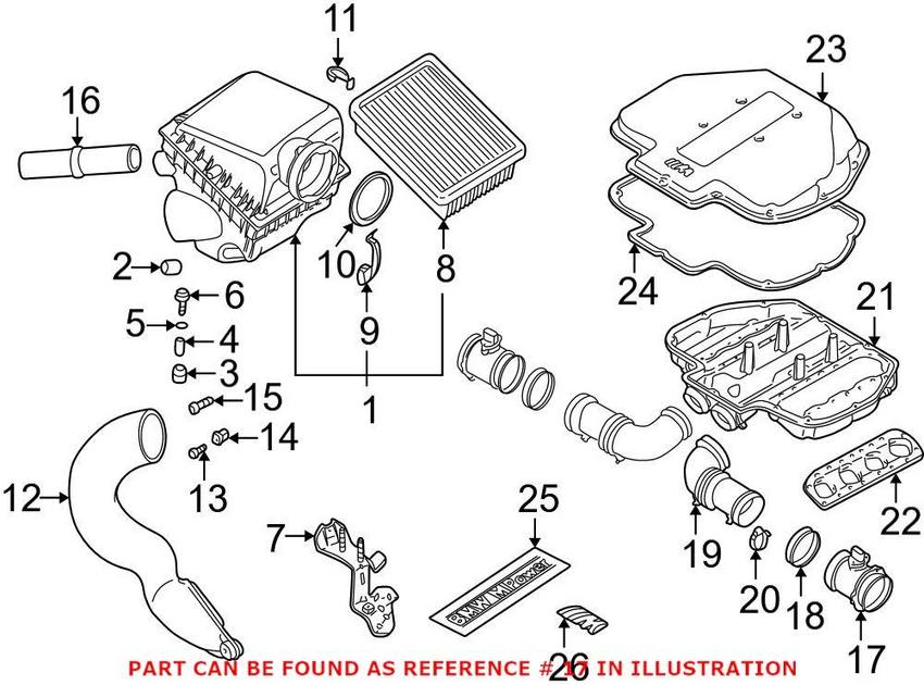 BMW Mass Air Flow Sensor 13621433566